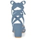 thumbnail image 3 of Sandalias de Tacón Grueso Allegra K neblina azul 38, 3 of 6