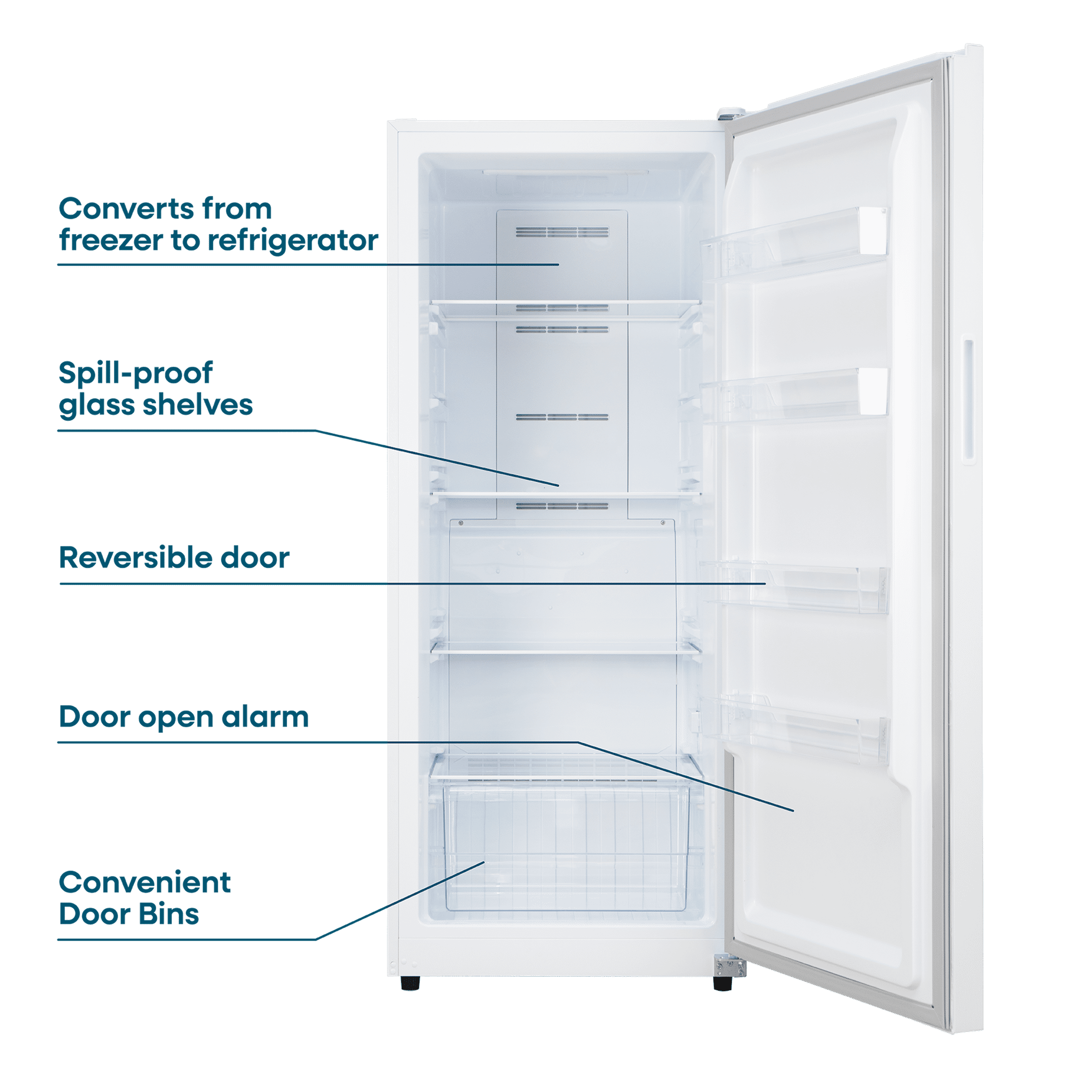 Element 14.0 cu ft Convertible Freezer (W)