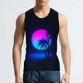 thumbnail image 5 of DDAPJ pyju Mens Summer Tank Tops Vacation,Palm Tree Tanks Tops for Mens Cool Printed Graphic Sleeveless Tank Top Muscle Shirt for Workout Gym Jogging, 5 of 6