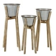 thumbnail image 2 of Aspire Home Accents Hayes Modern Rustic Planters (Set of 3) - 35"h x 17"w / 32"h x 16"w / 28"h x 14"w, 2 of 4
