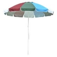 thumbnail image 1 of Yescom Parasol de Plage Arc-en-Ciel 7 Pieds avec Ancre de Sable Inclinable UV Extérieur, 1 of 9