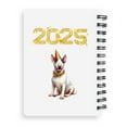 thumbnail image 2 of Happy New Year Bull Terrier Welcome 2025 Balloon Firework Party Spiral Bound Journal Bully Dog Lovers Gifts Idea 5x7in Spiral Notebook - 01014, 2 of 5