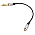 thumbnail image 3 of Cable 6.35mm 1/4 TS Mono Male to RCA Phono-Speaker Mixer AUX-Adapter, 3 of 6