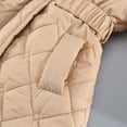 thumbnail image 5 of Girls' Long Winter Coats Warm Parka Lined Puffer Jacket Thicken Fleece Hooded Coat with Collar for Girls Beige 8-9 Years, 5 of 7