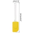 thumbnail image 2 of Unique Bargains 2pcs Kitchen Utensils Flexible Silicone Spatula Heat Resistant Rubber Scraper Cooking Baking Yellow, 2 of 7