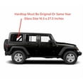 thumbnail image 2 of Tempered Passenger Right Side Quarter Window Quarter Glass Compatible with Jeep Wrangler 2011-2017 & Wrangler JK 2018 4-Door Models Only (Hardtop Must Be Same Year), 2 of 5