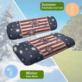 thumbnail image 5 of Uorisanigo Golf Cart Seat Cover, Washable American Flag Stars Car Seats Cover Towel Blanket for Most 2 Passenger Club Car Keeps Seat Warm and Comfortable, 5 of 7