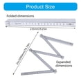 thumbnail image 5 of Heavy Duty Folding Ruler Precision Metric Ruler Measurement Tool for Woodworking Plastic Construction Ruler, 5 of 11