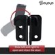 thumbnail image 4 of Slide Bolt Door Lock, Door Latch, Small Padlock for Wooden Gates, Shed, Closet, Pet Cage, Matte Black Stainless Steel, 4 of 5