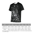 thumbnail image 6 of LAOLIUSN Men's Skull Graphic T-Shirt Summer Short Sleeve Tops, S-4XL, 6 of 7