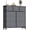 Blue Gray, variant on Simenmax 9 Drawers Dresser for Bedroom, Tall Fabric Closet Chests Organizer Tower Furniture with Wooden Top Metal Frame for Clothes, Room, Living Room, Hallway, Entryway,Gray
