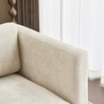 thumbnail image 5 of Christopher Knight Home 77" Modern 3-Seater Sofa, Beige Upholstered Couch with Walnut Solid Wood Base, 5 of 12