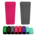 thumbnail image 1 of ZAXOP - Bolsa de silicona resistente al calor (2 unidades) para planchas, rizadores, alisadores de pelo, rizadores y herramientas de calor (gris y rosa intenso), 1 of 5