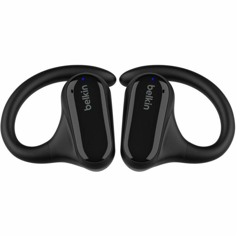 Belkin SoundForm ClearFit Open-Ear Wireless Earbuds, Lightweight Sport Earphones, Bluetooth Earbuds w/ Long-Lasting Comfort, IPX5 Waterproof Earbuds for iPhone, Hiking, Biking, Running - Black&nbsp;