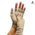 thumbnail image 6 of SSKFHGI Black And Black Dots Non-Slip Half Finger Pressure Gloves, 6 of 8