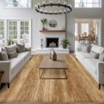 thumbnail image 5 of Retro Brown Wood Grain Washable Area Rug 5 x 7 ft Rustic Board Texture Country Style, Soft Non Slip Rugs Stain Repellent Indoor Felt Carpet for Living Dining Room Bedroom Home Office, 5 of 9