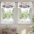 thumbnail image 2 of LALILO Kitchen Curtain Valance Elephant Seat Cloud And Star Rod Pocket Window Curtain 52"x 18" Set of 2, 2 of 7