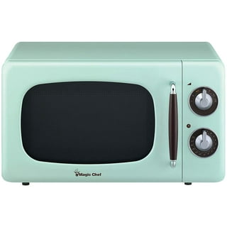 20L Retro Blue Cat Cute Microwave Ovens Glass Turntable 5gears