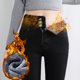 thumbnail image 5 of Pantalones de Mujer Leggings Ultra Suave Invierno Cálido Sherpa Forro Polar Jeans Cintura Alta Elástico Elástico Jeans Térmicos Odeerbi  ODB-4, 5 of 7