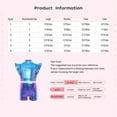 thumbnail image 7 of TiaoBug Kids Girls Jazz Hip Hop Dance Outfit Sleeveless Ruffle Crop Tops with Metallic Shorts Set Dancewear Silver 14, 7 of 7