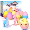 thumbnail image 1 of Paquete de 6 juguetes con forma de unicornio para incubar huevos de arcoíris para niños de más de 3 años, 1 of 7