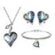 thumbnail image 1 of Fino Collar, Aretes Y Pulsera Corazón Swarovski Oro Lam blanco Unitalla, 1 of 5