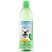 TropiClean Fresh Breath Oral Care Water Additive for Dogs, 16oz - A