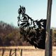 thumbnail image 5 of Decoración artística de jardín de metal con forma de pollo, estacas decorativas de hierro con forma de animal, silueta de cabeza de gallo negra distintiva, decoración para valla exterior, arte de, 5 of 8