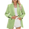 thumbnail image 7 of Women's Open Front Blazer Long Sleeve Lightweight Suit Jacket Business Office Work Professional Casual Outfits, 7 of 7