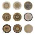 thumbnail image 3 of Boho Round Placemat 15 Inch,Farmhouse Woven Jute Fringe Table Mats Set of 4 with Pompom Tassel Place Mat Cup Mat for Dining Room Kitchen Table Decor, 3 of 6