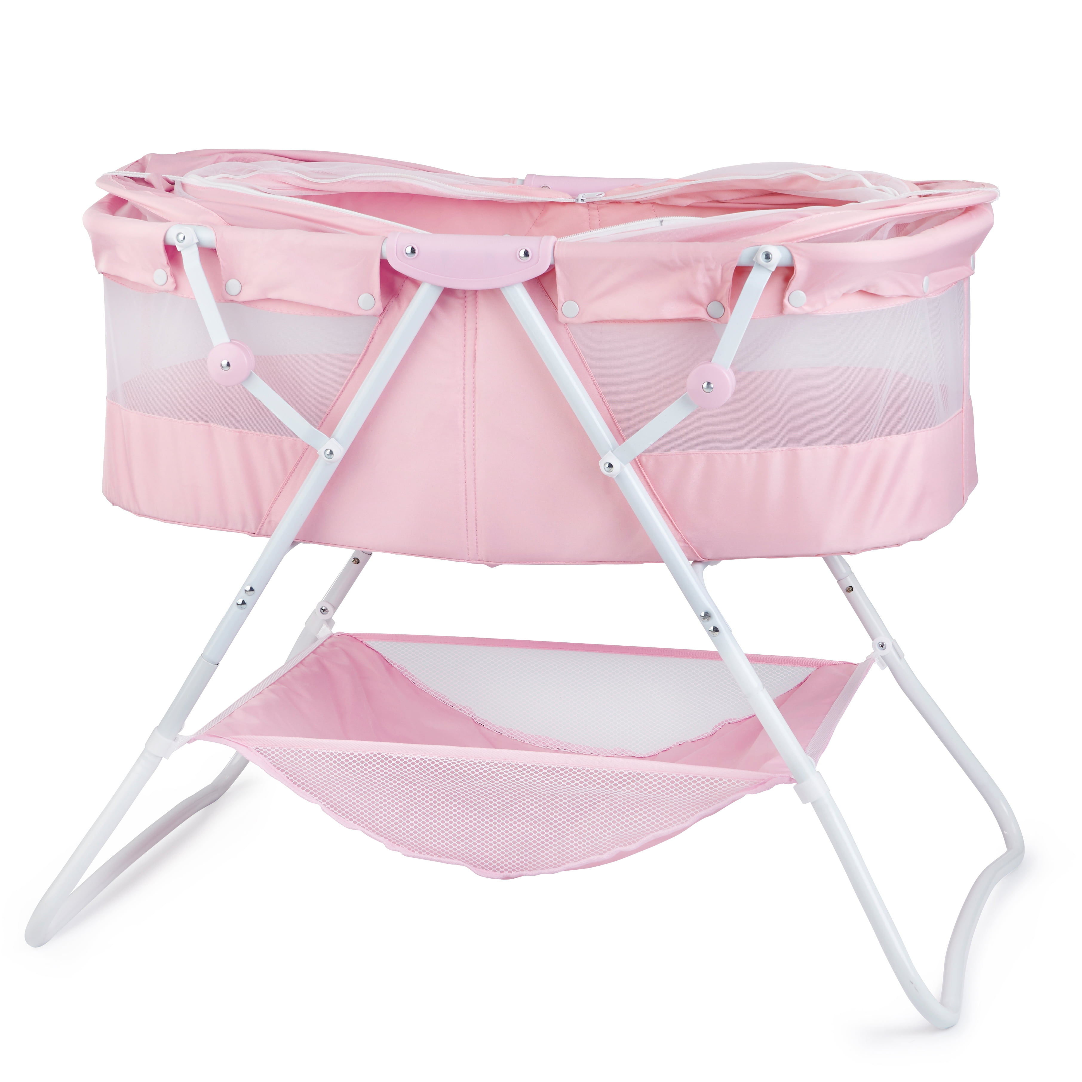 pink bassinet walmart