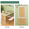 Wall Mounted Folding Dining Table Space Saving,Wood Wall Mounted Table