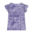 thumbnail image 5 of MKOSPLRT Girls' Tie Dye Tops Ruffle Sleeve Crew Neck Summer Shirts Casaul Loose T Shirts Breathable Going Out Tshirts 3-14 Years, 5 of 9