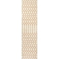 thumbnail image 2 of JONATHAN Y SANTA MONICA 2 x 10 Runner Rug, Ourika Moroccan Geometric Textured Weave - Cream/Orange, SMB108O-210, 2 of 9