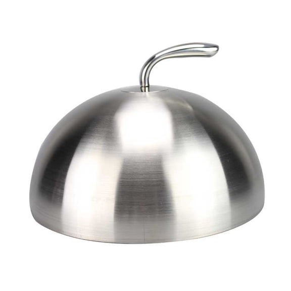 Laikoutd 20/24/26/28cm Stainless Steel Steak Cover Teppanyaki Dome Dish Lid Food Cover