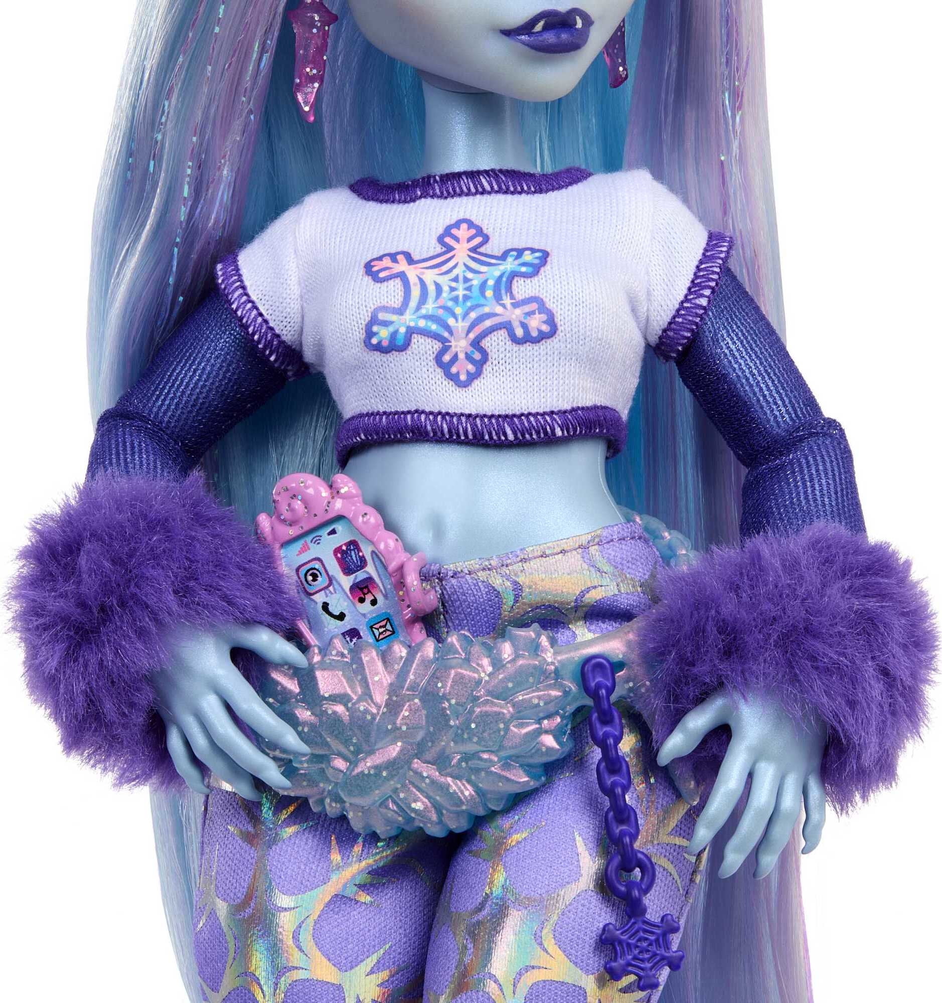 Monster High Yeti Fashion Doll Abbey Bominable with Pet Mammoth and Icy Accessories, Collectible  (图5)