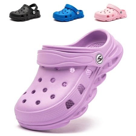 

Drecage Toddler Classic Clogs Kids Slip On Garden Shoes Lightweight Beach Pool Sandals