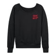 thumbnail image 2 of Friday The 13th - Jason Lives Women's Lightweight French Terry Wide Neck Long Sleeve Graphic Shirt, 2 of 4