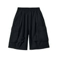 thumbnail image 4 of TAIAOJING Toddler Boys Short Summer Shorts Baggy Fashion Outdoor Shorts Elastic Waist Casual Summer Trousers Short Children And Teenagers 4 12 Cozy 11-12Y, 4 of 8