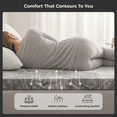 thumbnail image 3 of Mossy Oak 3" Adaptive Memory Foam Mattress Topper, Cooling Gel, Extend the Life of Your Mattress, Soft, Queen, 3 of 7