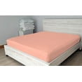 thumbnail image 3 of DNG Creations Zipper Fitted Sheet ( Includes - 1 Elastic Fitted Sheet & 2 Base Sheet has Zipper ) 100% Egyptian Cotton 8 Inch Deep Pocket (Solid Peach - Twin ), 3 of 9