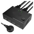 thumbnail image 3 of Interrupteur KVM 2en2 Double Moniteur Interrupteurs Contrôles 2 Ordinateurs Ou Moniteurs d'Ordinateur Portable Double Entrée Affichage, 3 of 7