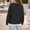 thumbnail image 7 of TGSLY Fall Faux Two-Piece Sweatshirts for Women Lightweight Crew Neck Long Sleeve Pullovers Loose Casual Solid Color Athletic Tops L, 7 of 7