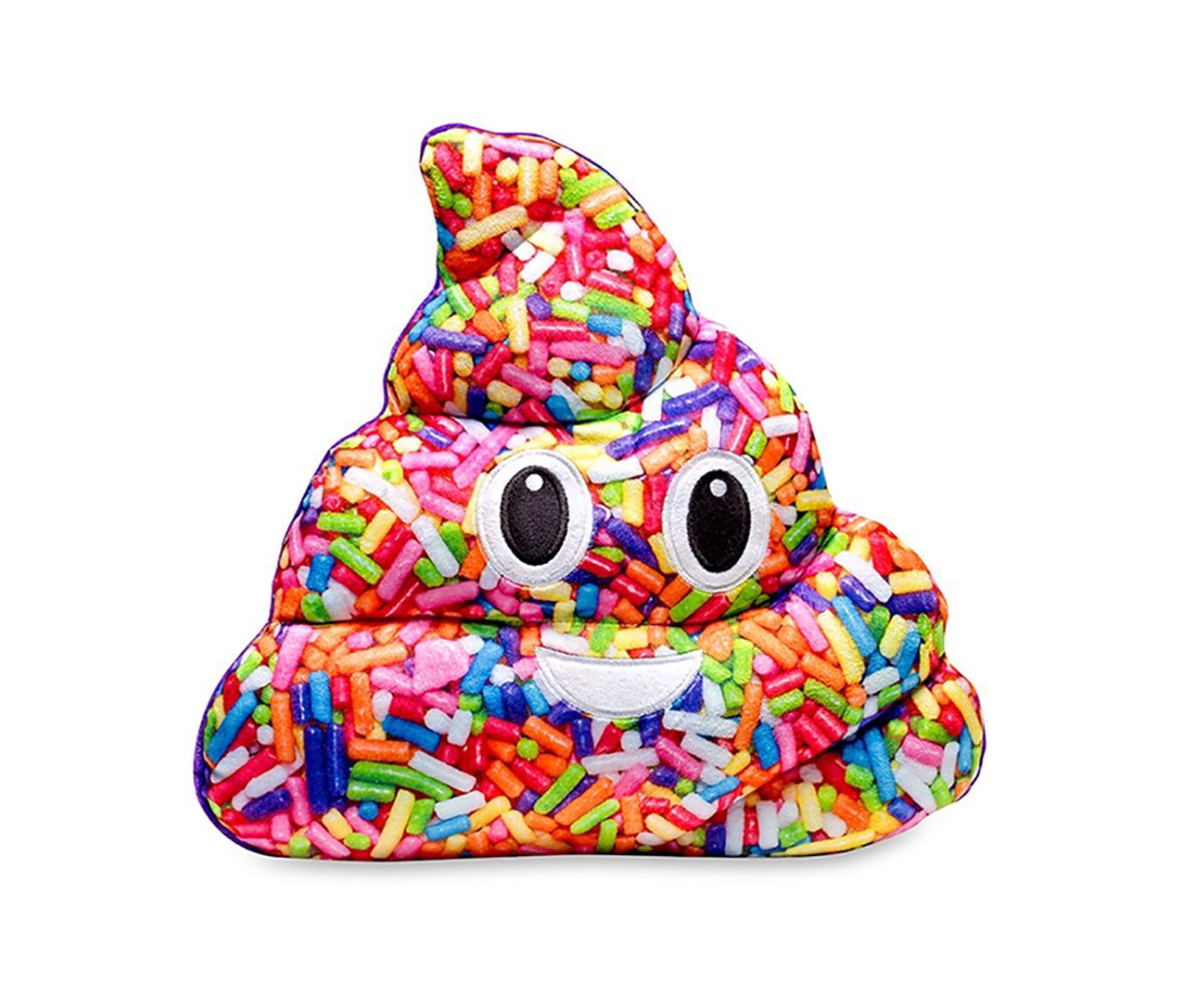 unicorn poop emoji pillow