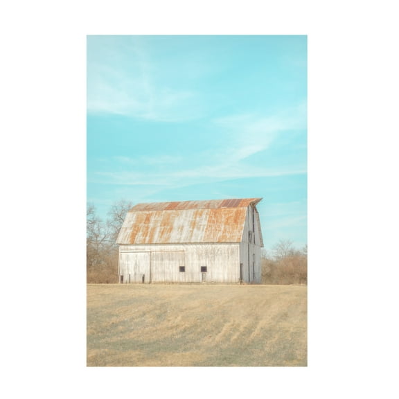 Canvas Wall Art - Life BeautifuLEE 'Ideal Soft Old Barn' Wall Art for Living Room, Bedroom, or Office Décor by Trademark Fine Art - 12 x 19 Inches