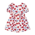 thumbnail image 2 of Vestido floral para niñas, vestido de verano para niñas, estilo de manga corta, vestido de princesa fino y lindo para bebés, 2 of 3