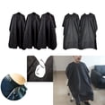 thumbnail image 1 of Conjunto de 5 capas de peluquería de 35 *55 pulgadas, de corte de cabellero negro reutilizable para Salvador Capa de bata de peluquería, 1 of 10