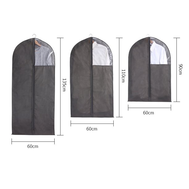 Fundas de ropa no tejidas, ropa, traje, chaqueta, abrigo, cubierta antipolvo, impermeable, organizador de ropa
