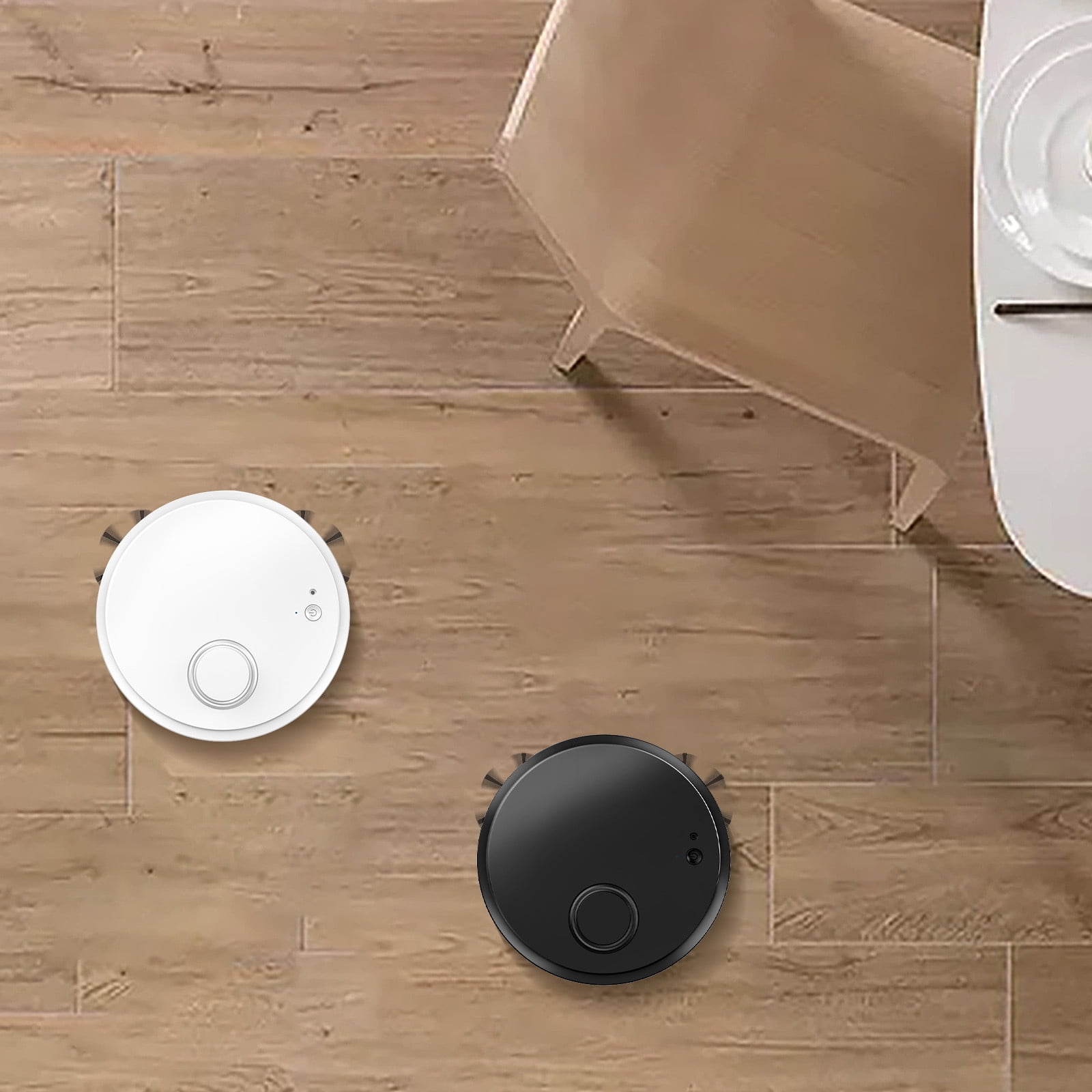 Robot Vacuum and Mop, 2 in 1 Ultra Thin Robotic Cleaner with 1200Pa Suction, 70 Min Runtime for Hard Floors, Low Profile Fits Under Furniture, USB Rechargeable Automatic Sweeper, 9.76x9.76x2.5in