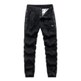 thumbnail image 2 of Styesk Pantalon Homme Mode Décontracté Confortable Poche Solide Bandage Cordon Pantalon Régulier, 2 of 4